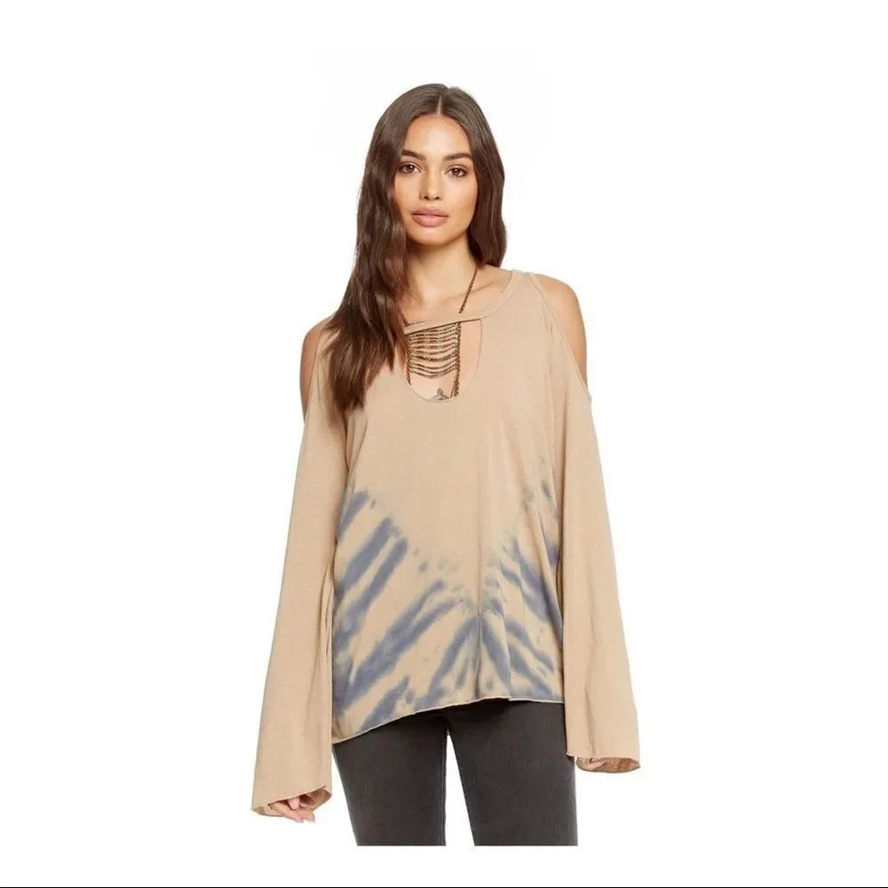 Chaser | Jersey Cold Shoulder Vented Neck Top